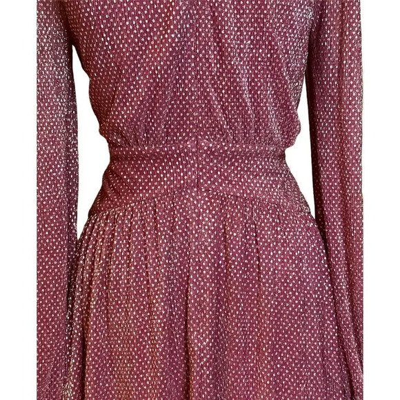 Ramy Brook Lebron Metallic Cutout Gown in Pink Womens Long dress Maxi - Picture 11 of 16